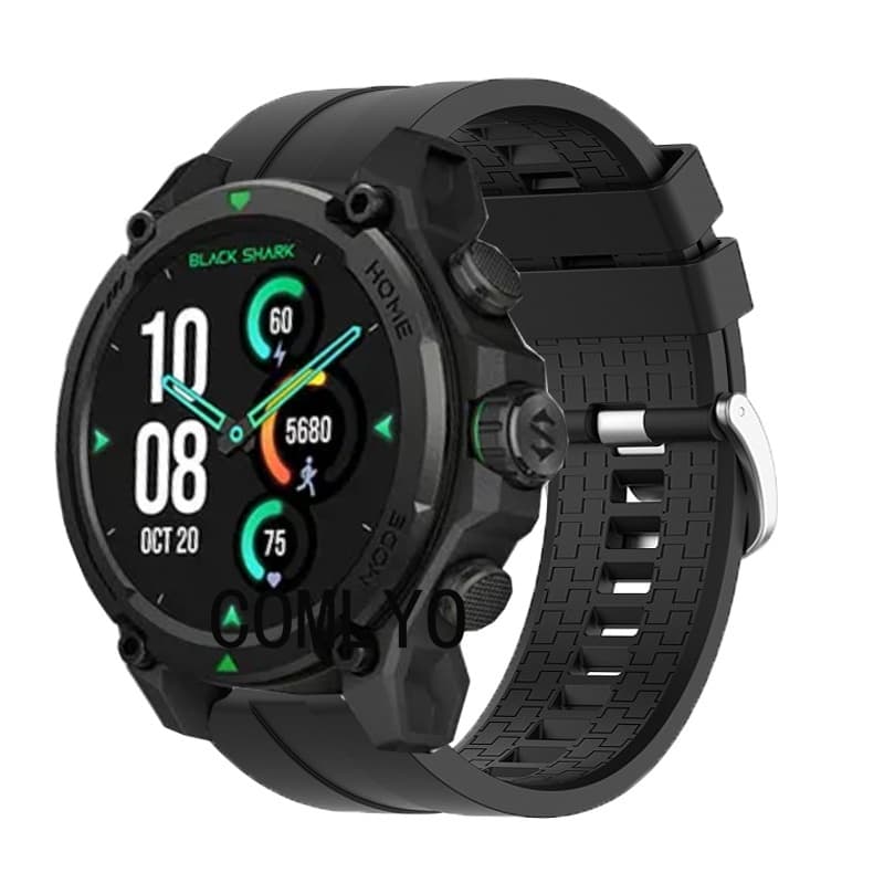 สําหรับ Black Shark GS3 สมาร์ทสายนาฬิกาซิลิโคนสร้อยข้อมือผู้หญิงผู้ชายนาฬิกาเข็มขัด รูปที่ 3