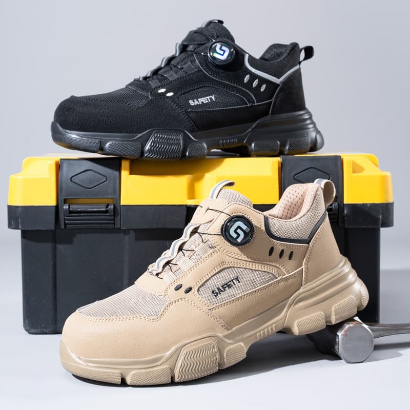Guyisa รองเท้าเซฟตี้รองเท้าทํางาน Steel Soe Boots กันน้ํา High-cut 37-46 F055 รูปที่ 5