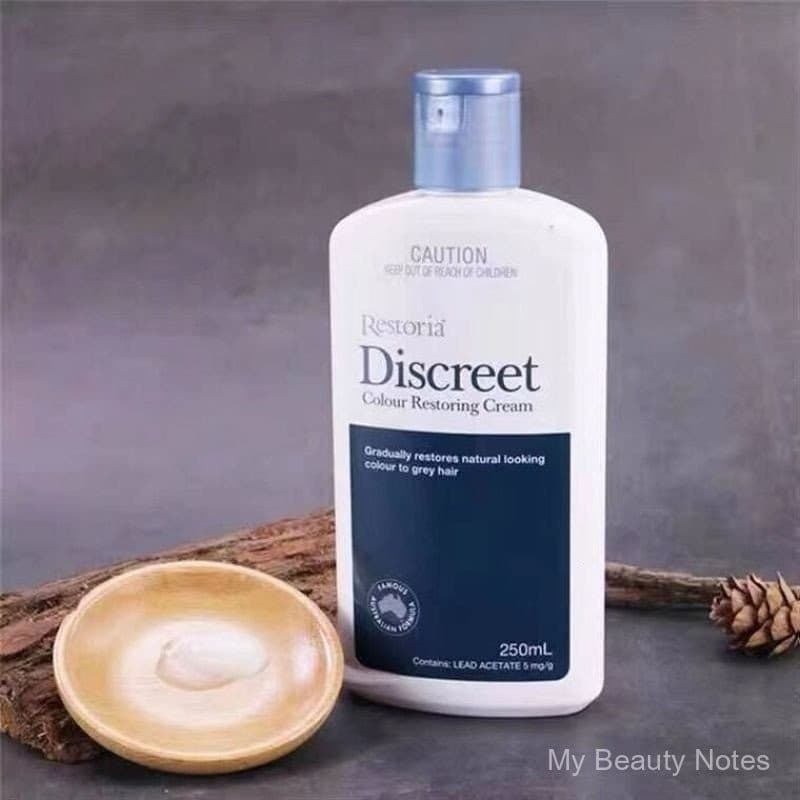 Restoria Discreet Color Restoring Cream 250ml Restoria ยาย้อมผมสีดําเพื่อปกปิดผมหงอก รูปที่ 1