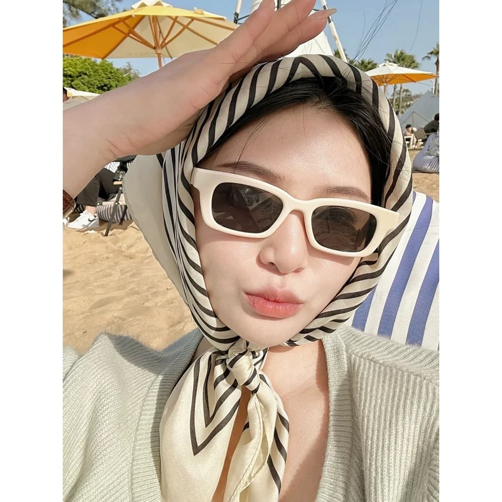 จากไทยแว่นกันแดดวินเทจ ทรงฮิต สไตล์เกาหลี แว่นกันแดดแฟชั่น กรองแสง เหมาะไปทะเล รูปที่ 8
