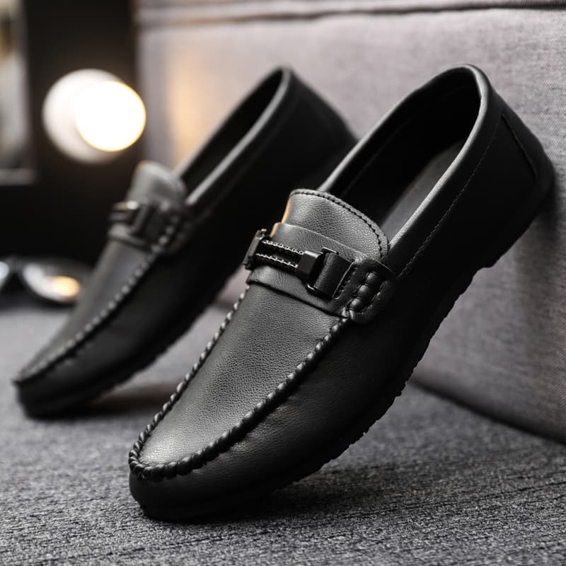 สปอตสินค้า รองเท้า loafer รองเท้าหนัง รองเท้าออกซฟอร์ดหนัง โลฟเฟอร์ โลฟเฟอร์หนังลําลอง คชชูผู้ชาย รูปที่ 1