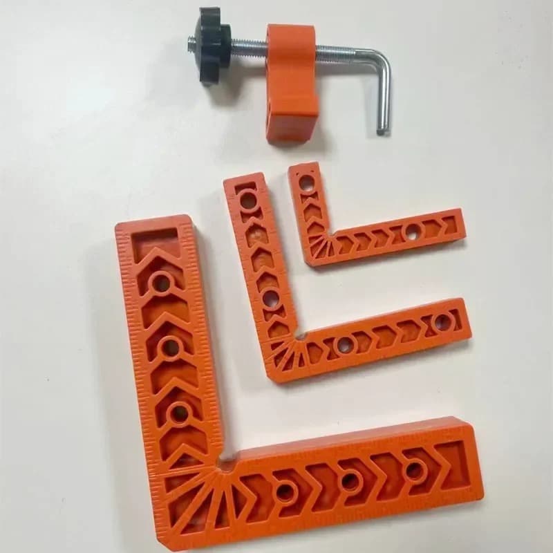 ที่ใส่ไม้บรรทัดมุมขวาพลาสติก 90°เครื่องมือตําแหน่งเสริม Overline L-Shaped Spacer มุมคงที่ Gripper เครื่องมืองานไม้ รูปที่ 4