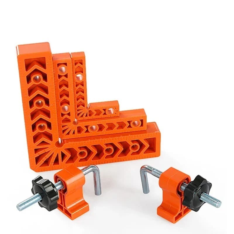 ที่ใส่ไม้บรรทัดมุมขวาพลาสติก 90°เครื่องมือตําแหน่งเสริม Overline L-Shaped Spacer มุมคงที่ Gripper เครื่องมืองานไม้ รูปที่ 5