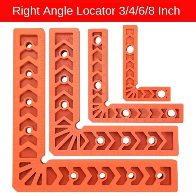 ที่ใส่ไม้บรรทัดมุมขวาพลาสติก 90°เครื่องมือตําแหน่งเสริม Overline L-Shaped Spacer มุมคงที่ Gripper เครื่องมืองานไม้ รูปที่ 6