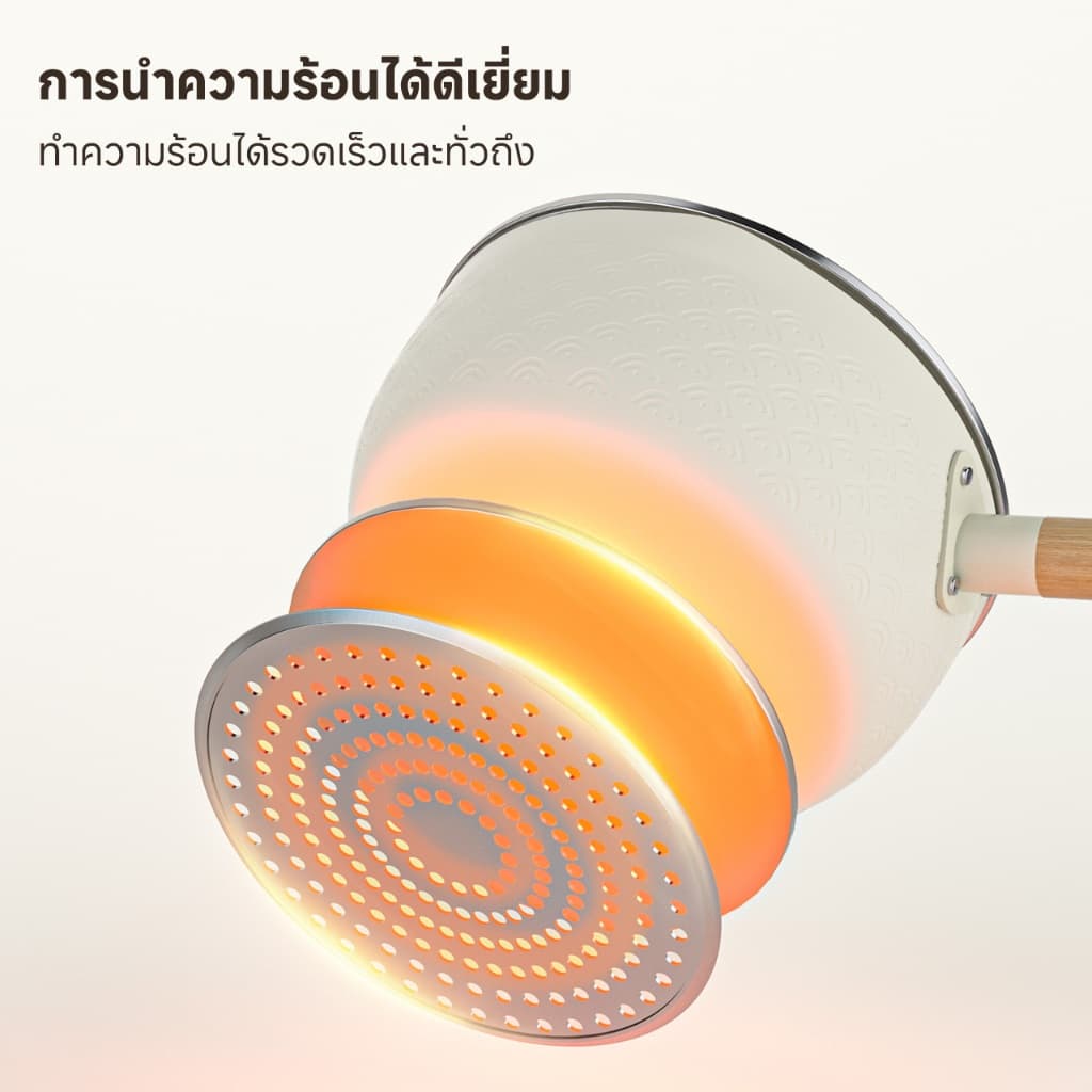 Simplus x INSSA หม้อต้ม หม้อต้มสไตล์ญี่ปุ่น 18/20ซม. หม้อนมขนาดเล็ก หม้ออาหารเสริมสำหรับเด็ก pot GUOJ020 รูปที่ 9