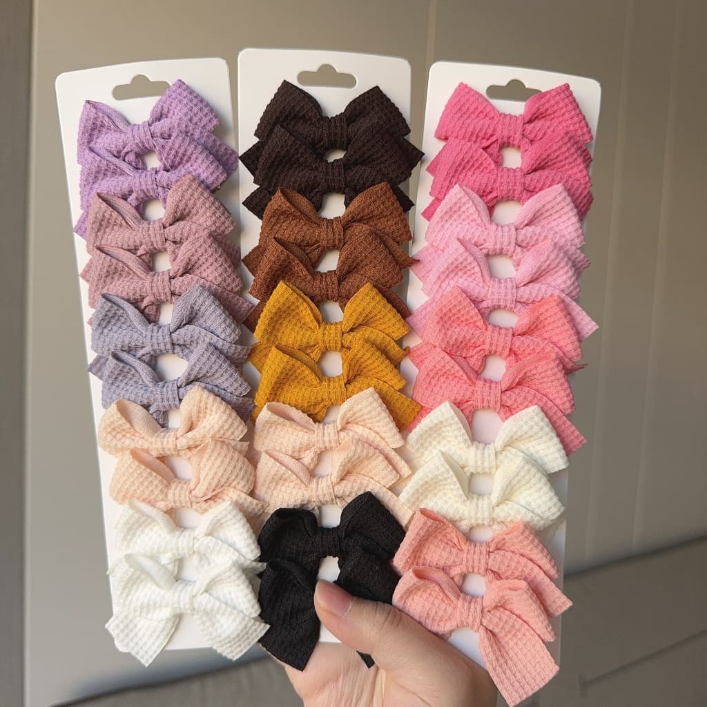 10ชิ้น/เซ็ต สีโบว์กิ๊บเด็กเจ้าหญิงกิ๊บสาวน่ารักผมหางม้าคลิปเด็กเครื่องประดับผม รูปที่ 2