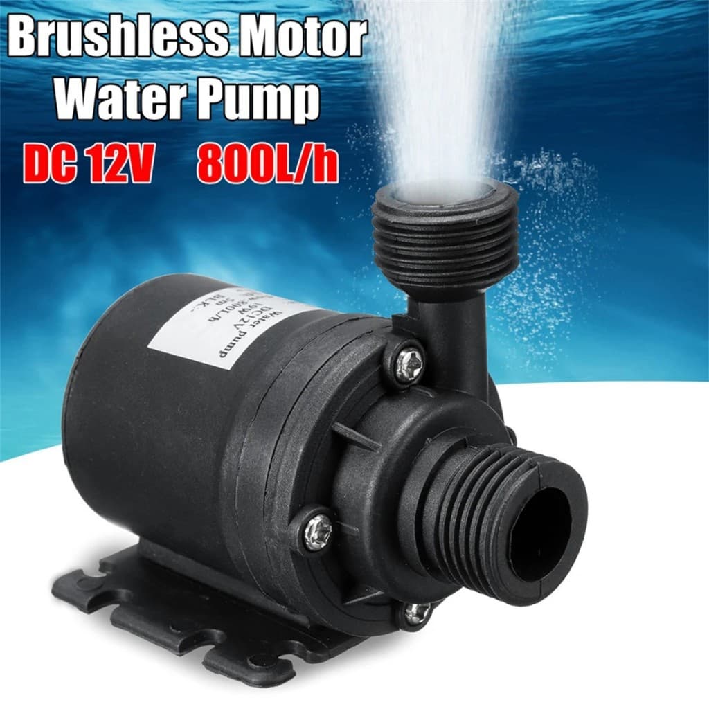 ปั๊มน้ํา DC แบบจุ่ม 12V 24V, อินเทอร์เฟซเกลียวตัวผู้ 1/2", เสียงรบกวนต่ํา, ปั๊มตู้ปลา 800 ลิตร/ชม. รูปที่ 5