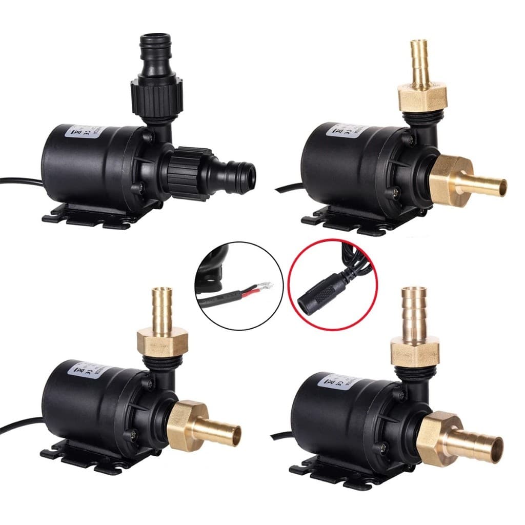 ปั๊มน้ํา DC แบบจุ่ม 12V 24V, อินเทอร์เฟซเกลียวตัวผู้ 1/2", เสียงรบกวนต่ํา, ปั๊มตู้ปลา 800 ลิตร/ชม. รูปที่ 2