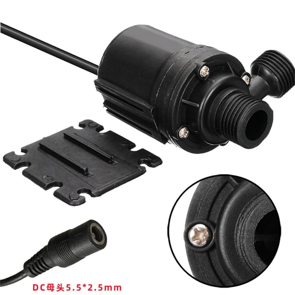ปั๊มน้ํา DC แบบจุ่ม 12V 24V, อินเทอร์เฟซเกลียวตัวผู้ 1/2", เสียงรบกวนต่ํา, ปั๊มตู้ปลา 800 ลิตร/ชม. รูปที่ 8