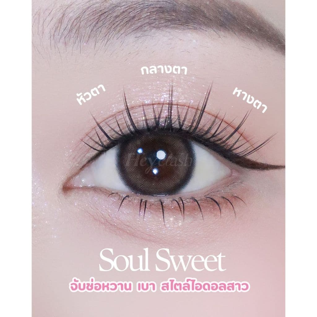 HeyeLash รุ่นอัพเกรดใหม่ เบาและบางพิเศษ ขนตามีกาวใน กาวสีดำ ติดได้เลยไม่ง้อกาว รูปที่ 2
