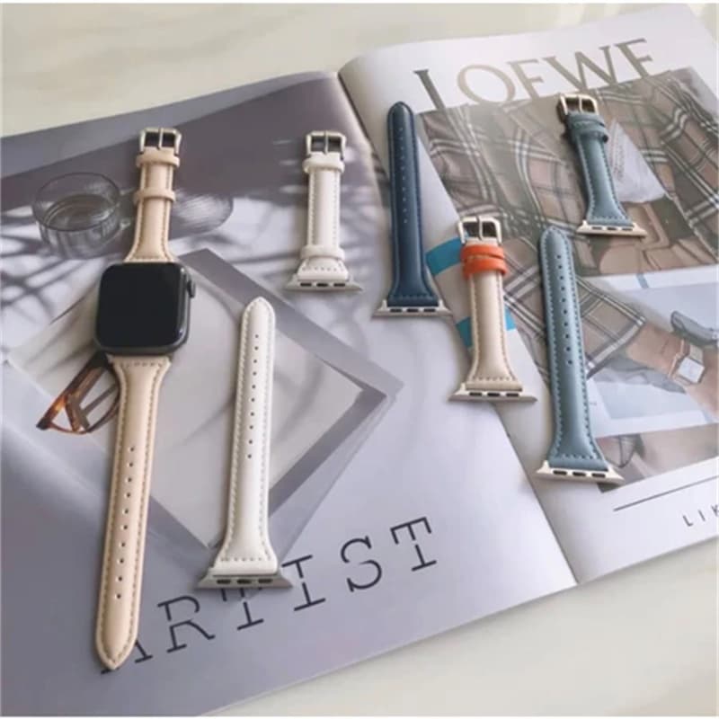 สายนาฬิกาหนังแบบบางสําหรับ Xiaomi Redmi Watch 5 Active/Lite สายคล้องคอสําหรับ Redmi Watch 5 4 Xiaomi Mi 8Pro/9Pro หนังเอวเล็กเรียบง่ายสายนาฬิกา รูปที่ 4