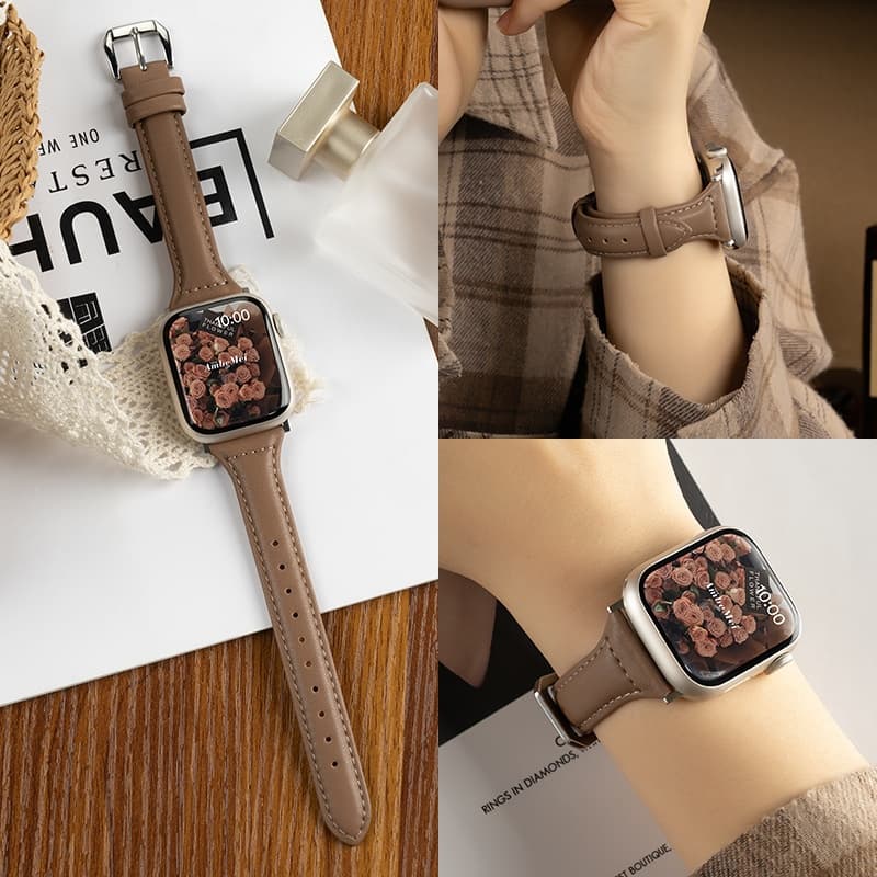 สายนาฬิกาหนังแบบบางสําหรับ Xiaomi Redmi Watch 5 Active/Lite สายคล้องคอสําหรับ Redmi Watch 5 4 Xiaomi Mi 8Pro/9Pro หนังเอวเล็กเรียบง่ายสายนาฬิกา รูปที่ 3