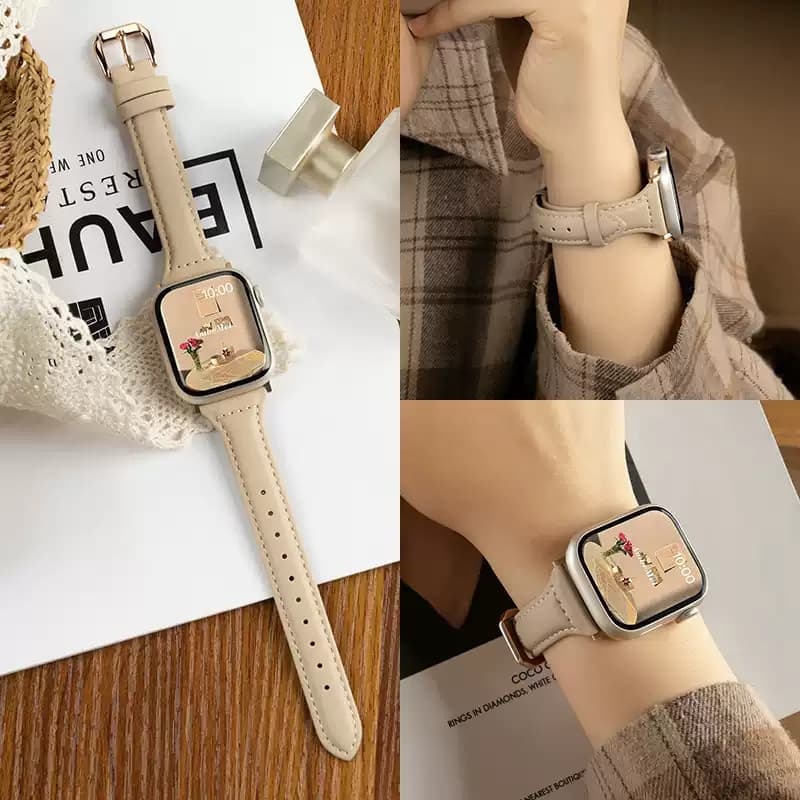 สายนาฬิกาหนังแบบบางสําหรับ Xiaomi Redmi Watch 5 Active/Lite สายคล้องคอสําหรับ Redmi Watch 5 4 Xiaomi Mi 8Pro/9Pro หนังเอวเล็กเรียบง่ายสายนาฬิกา รูปที่ 2