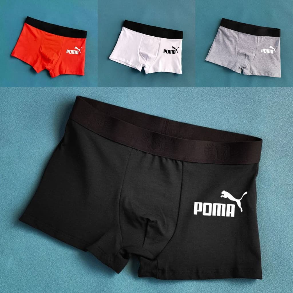 Ready Stockpoma Men Briefs Letter Waist Big Elastic Briefs Comfort Underpants รูปที่ 3