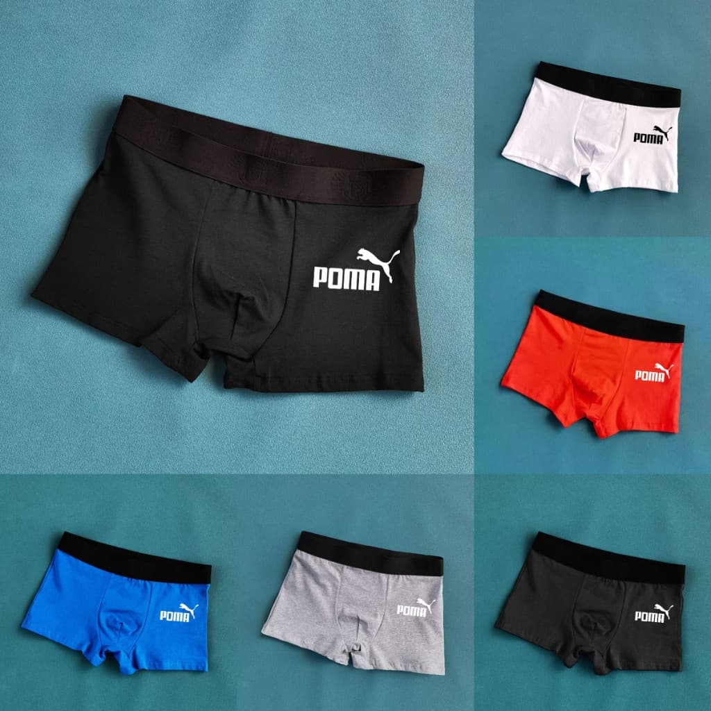 Ready Stockpoma Men Briefs Letter Waist Big Elastic Briefs Comfort Underpants รูปที่ 1