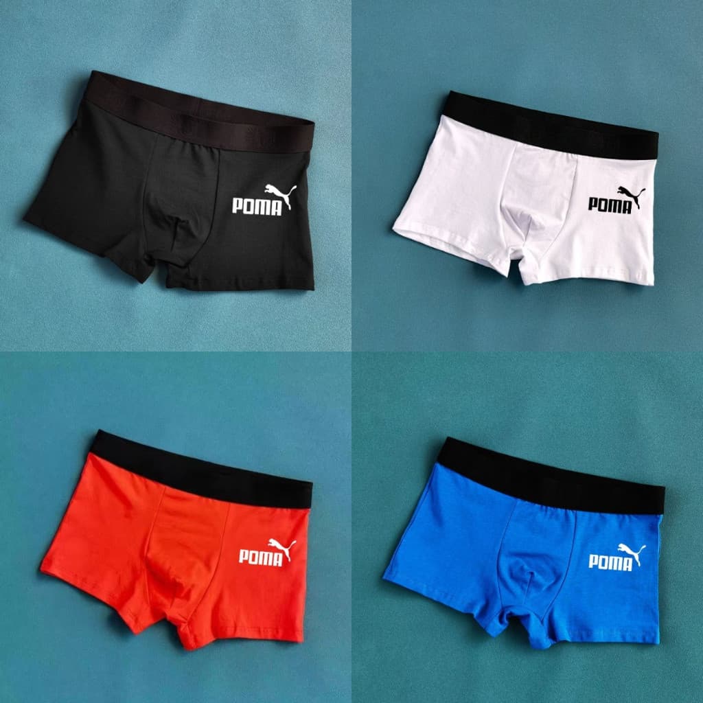 Ready Stockpoma Men Briefs Letter Waist Big Elastic Briefs Comfort Underpants รูปที่ 2