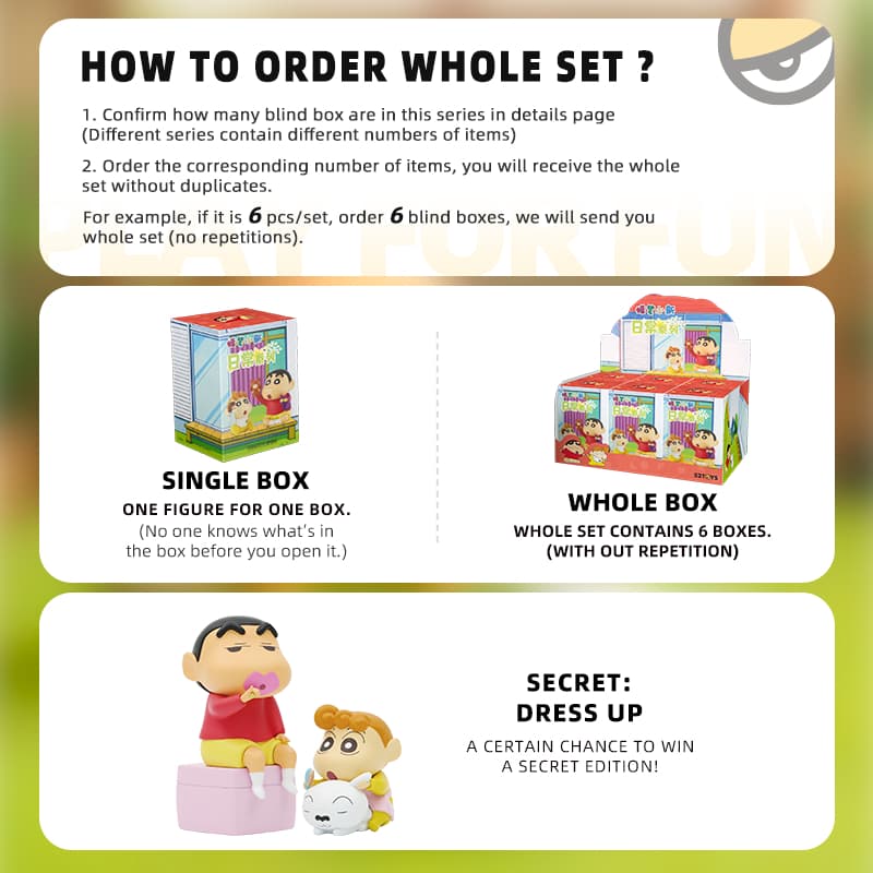 52TOYS Crayon Shinchan Daily Life 1 Series Blind Box Figure Toy รูปที่ 2