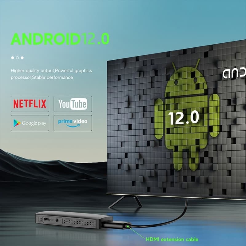 TV Stick 4K/8K WiFi 8+128GB Bluetooth5.2 Android TV กล่อง Android TV 12.0 กล่อง HDR+ รูปที่ 8
