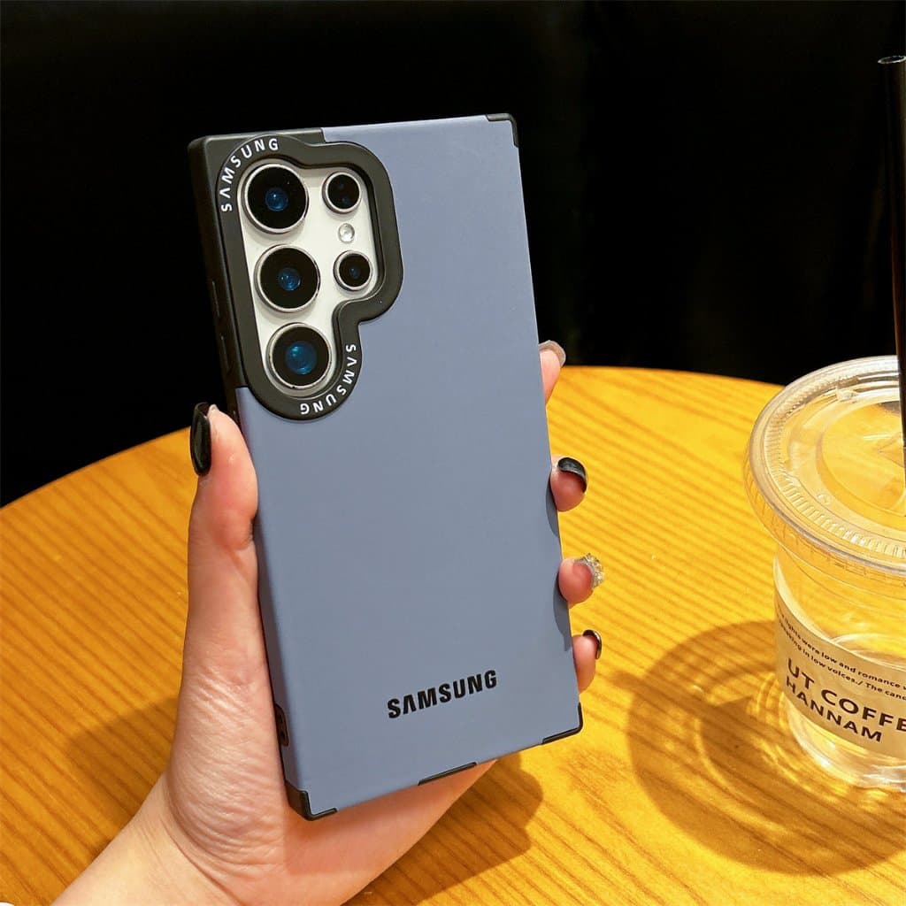 ซิลิโคน สีทึบ Logo Magnetic เคส Samsung Galaxy S26 Ultra S25 Ultra S25 Plus S25 S24 Ultra S24 Plus S24 S23 Ultra S22Ultra Case เคสโทรศัพท์ใหม่ ซิลิโคนอ่อนนุ่มป้องกันการตก เคสมือถือซัมซุง รูปที่ 3