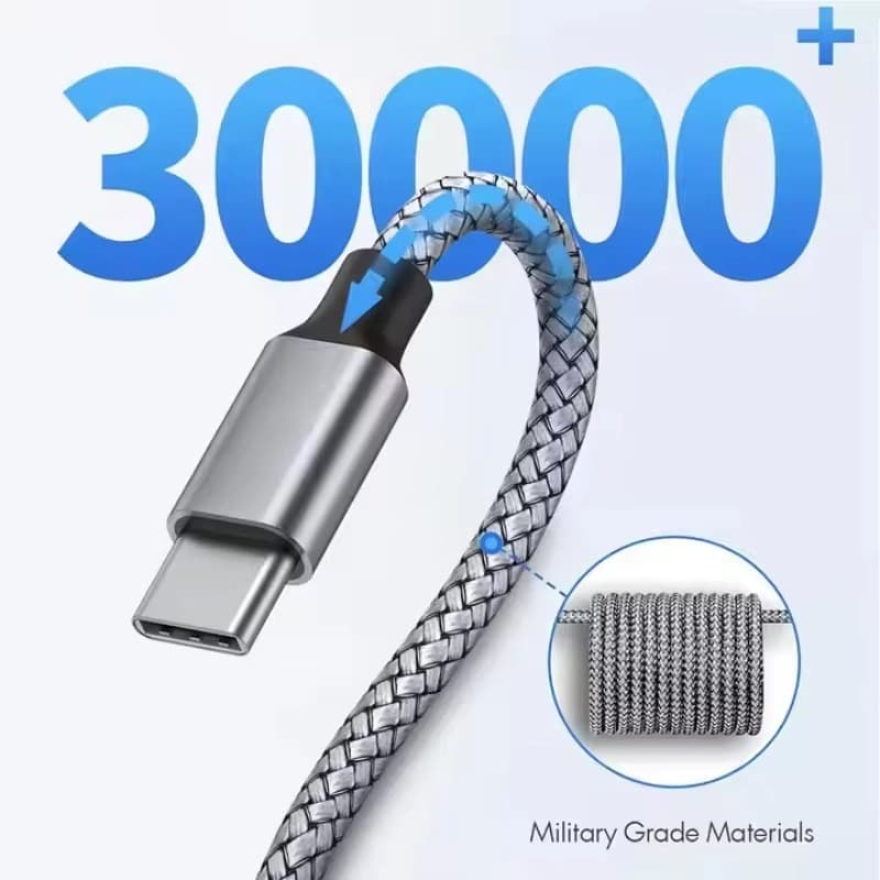 สาย USB C ถึง Micro B สําหรับ Samaung Huawei Xiaomi Meizu MacBook รูปที่ 3