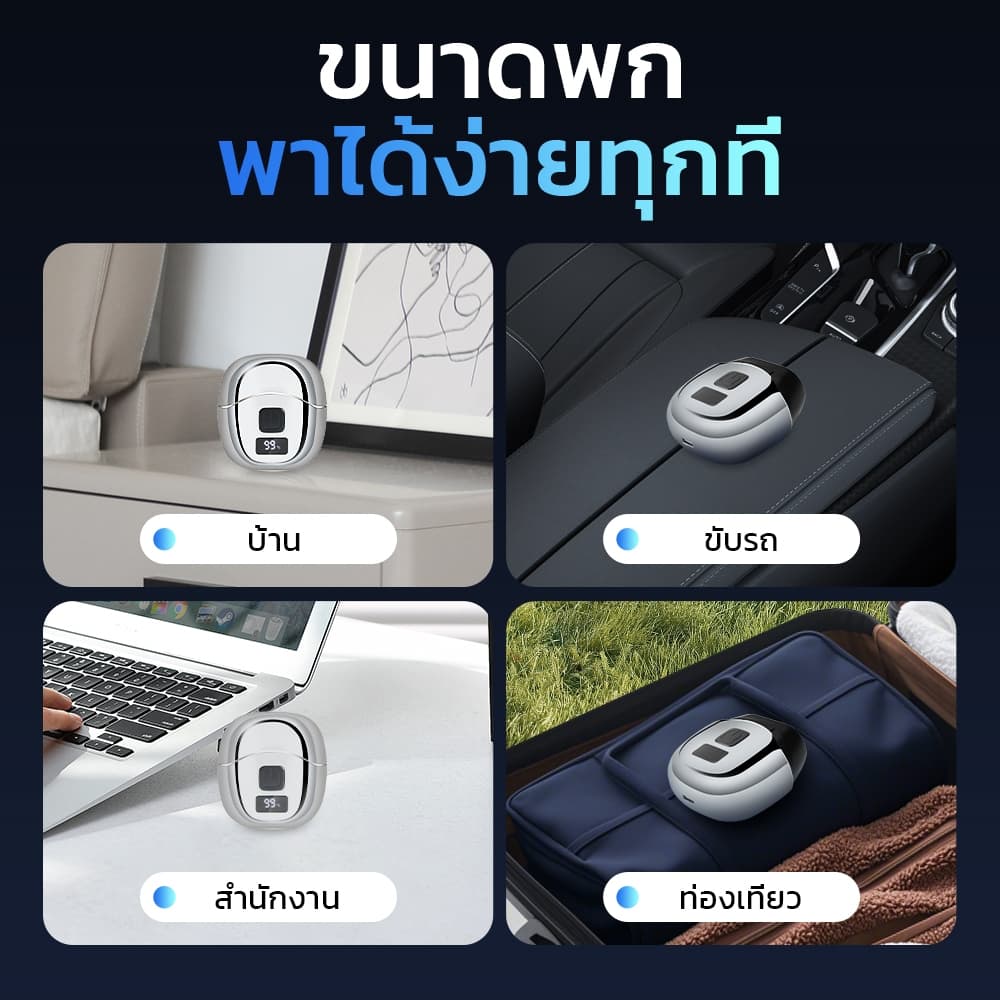 Kadonio เครื่องโกนหนวดไฟฟ้า 2 ตาข่าย SV08 : แสดงแบต LED/ชาร์จเร็ว Type-C รูปที่ 9
