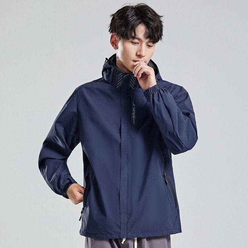 Men Jacket เสื้อแจ็คเก็ตผู้ชายสำหรับเดินป่า กันลม น้ำหนักเบา ระบายอากาศ มีให้เลือก 3 สี M-5XL รูปที่ 2