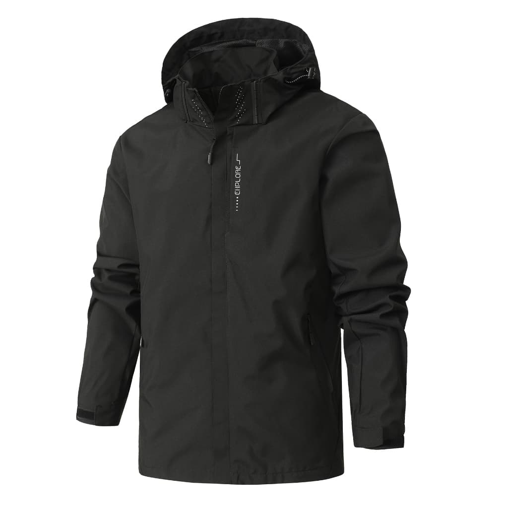Men Jacket เสื้อแจ็คเก็ตผู้ชายสำหรับเดินป่า กันลม น้ำหนักเบา ระบายอากาศ มีให้เลือก 3 สี M-5XL รูปที่ 6