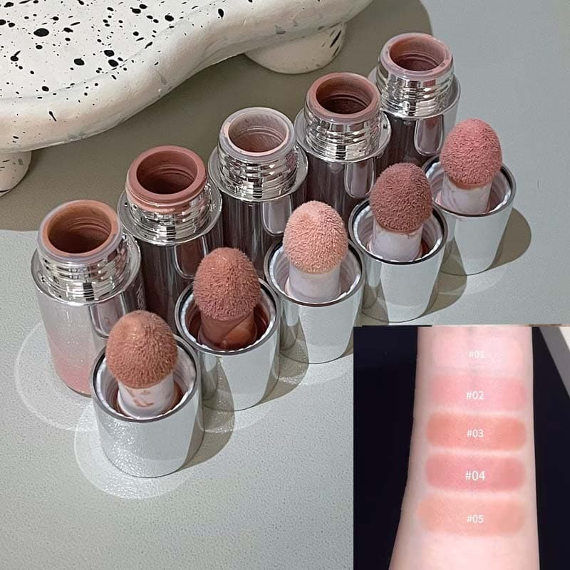 HERORANGE Natural Korean-style liquid blush stick ฟองน้ําแป้ง blusher ครีมนักเรียน glitter powder รูปที่ 5