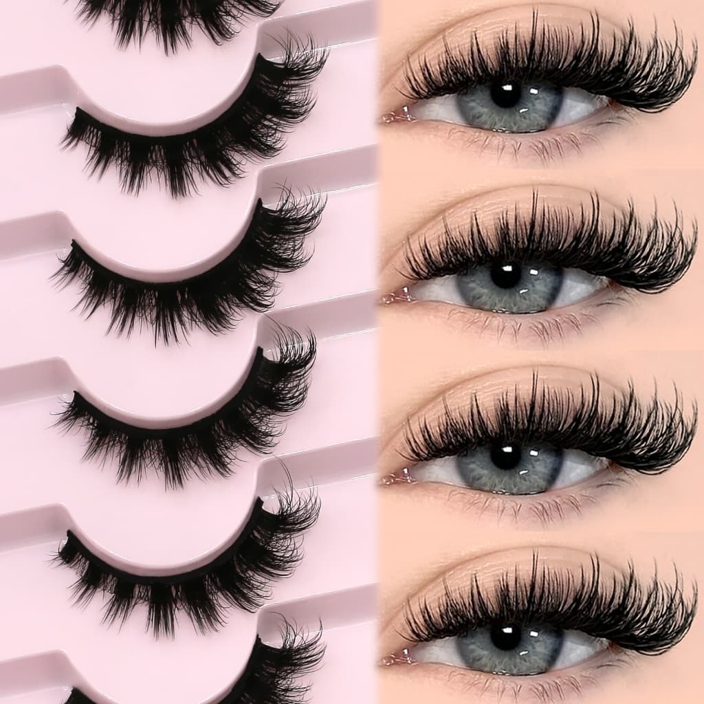 3d Cat Eye Lashes 7 คู่ขนตาดรามาติค 100% Handmade & Cruelty-Free Fluffy Volume Lashes รูปที่ 2