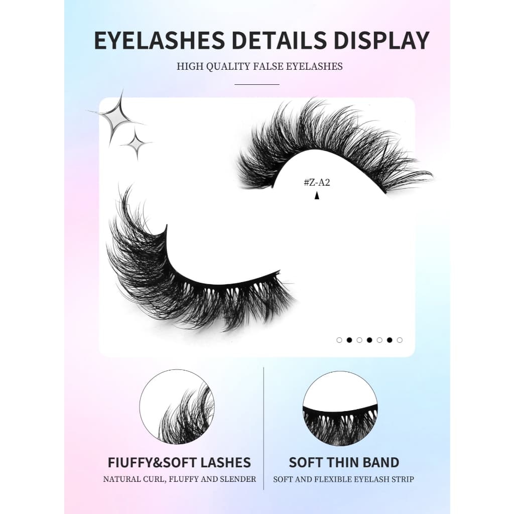 3d Cat Eye Lashes 7 คู่ขนตาดรามาติค 100% Handmade & Cruelty-Free Fluffy Volume Lashes รูปที่ 4