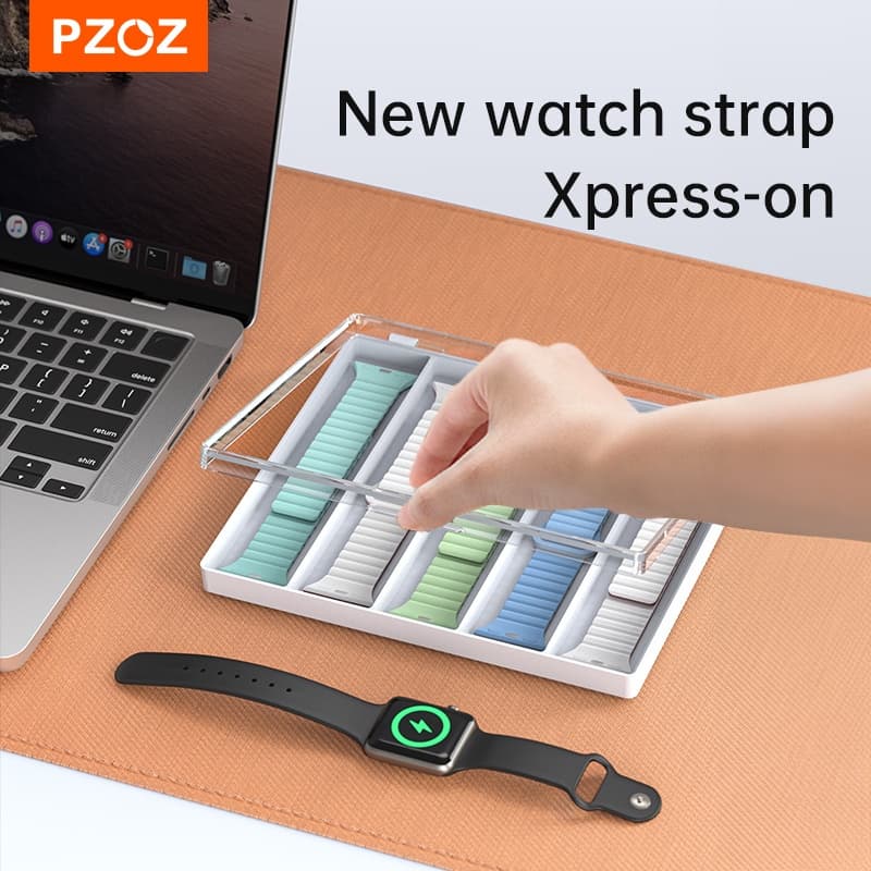 Pzoz สายคล้องกรณีกล่องพลาสติกสําหรับ Apple Watch S9 S8 สายคล้องโปร่งใสกล่อง Smart Watch Tiny อะไหล่อุปกรณ์เสริมกระเป๋า รูปที่ 2