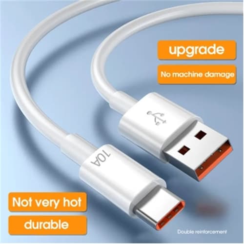 10A สาย USB Type C 120W สายชาร์จสำหรับเร็วสุด Huawei Xiaomi สายดาต้า Samsung อเนกประสงค์สาย USB C 0.25/1/1.5/2 เมตร รูปที่ 5
