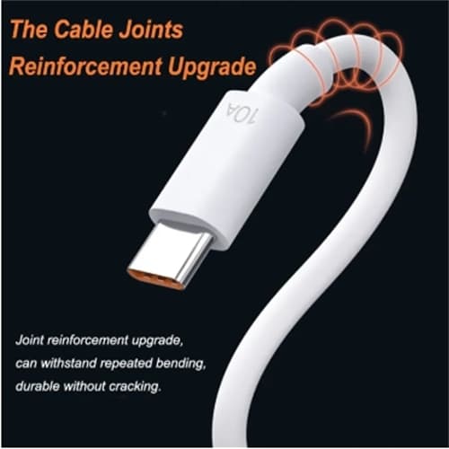 10A สาย USB Type C 120W สายชาร์จสำหรับเร็วสุด Huawei Xiaomi สายดาต้า Samsung อเนกประสงค์สาย USB C 0.25/1/1.5/2 เมตร รูปที่ 7
