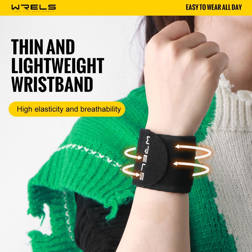 WRELS sports wrist guard ระบายอากาศได้ดี สายรัดข้อมือสำหรับเล่นแบดมินตัน/บาสเก็ตบอล รูปที่ 3