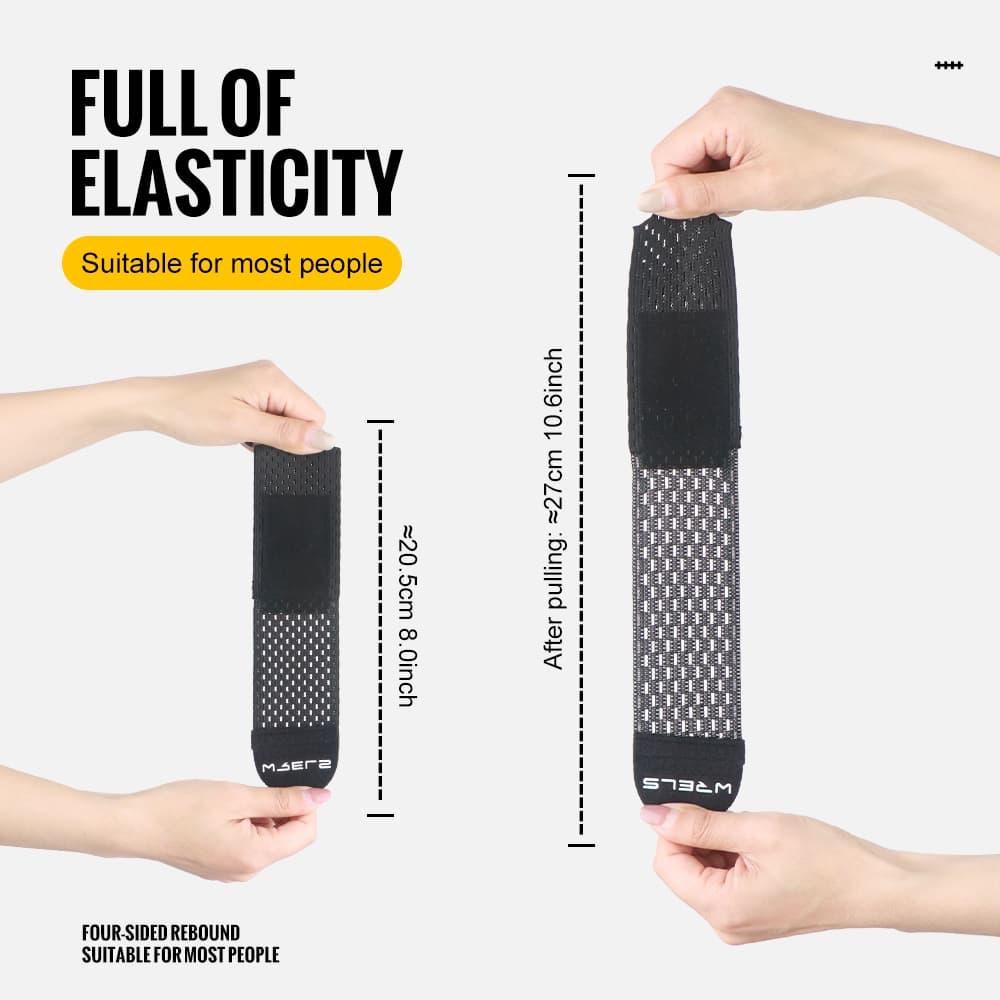 WRELS sports wrist guard ระบายอากาศได้ดี สายรัดข้อมือสำหรับเล่นแบดมินตัน/บาสเก็ตบอล รูปที่ 5