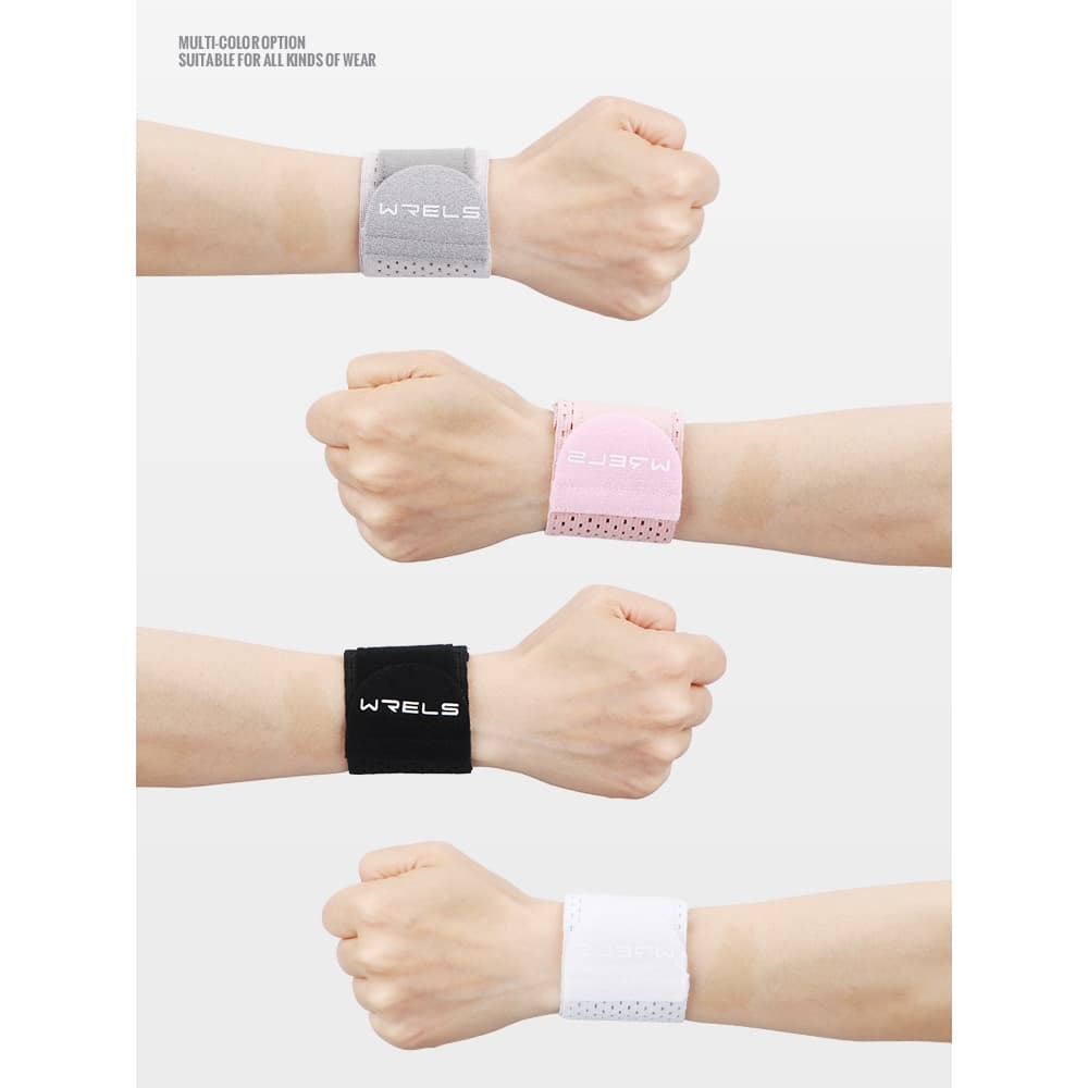 WRELS sports wrist guard ระบายอากาศได้ดี สายรัดข้อมือสำหรับเล่นแบดมินตัน/บาสเก็ตบอล รูปที่ 8