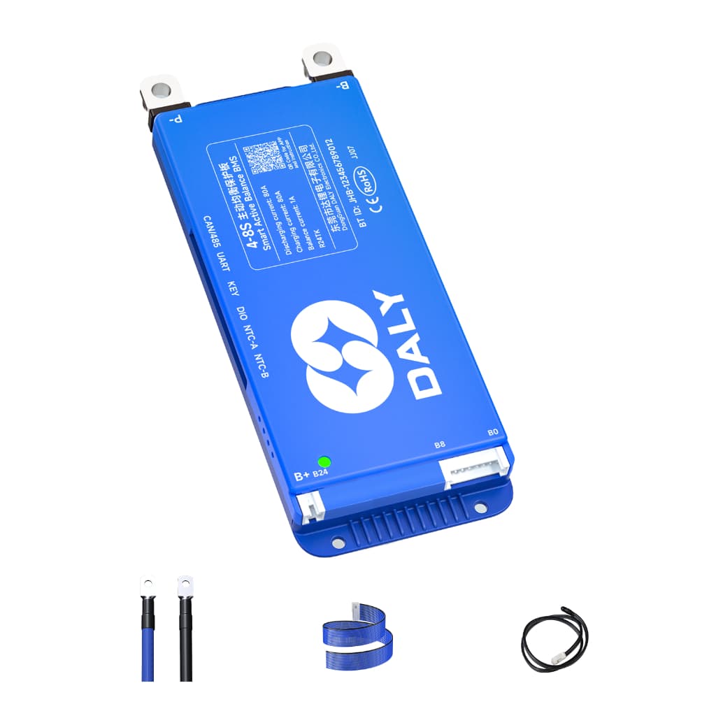 Daly ใหม่ SMART BMS 4-24S 400-500A 12v 24v 48v 36v 60v 72v Lifepo4 BMS พร้อม 1A Balancing function Built In Bluetooth Li-ion 40a 60a 80A 100A 150A 200A 16A 15S 250S 20S 20S รูปที่ 7
