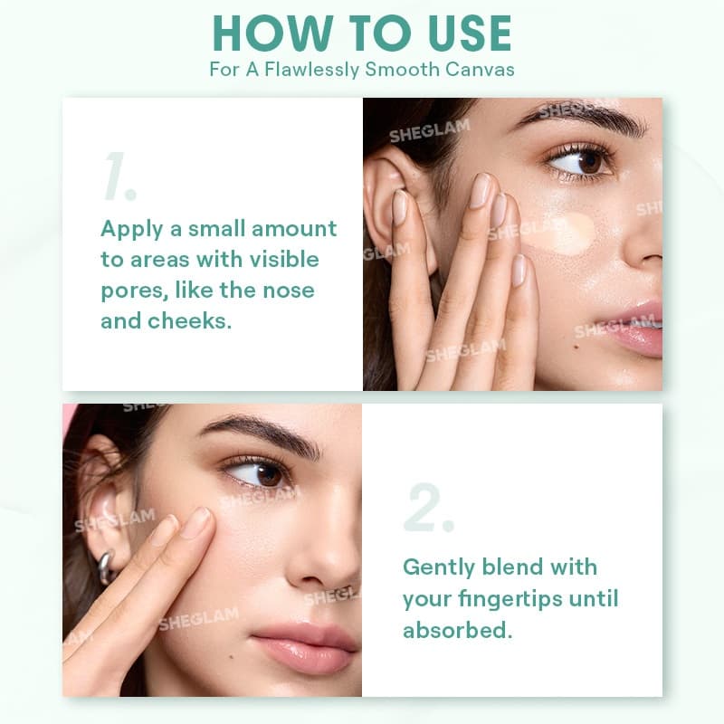 Sheglam Pore No More Primer Poreless Oil-Control Primer เครื่องสําอางน้ําหนักเบา Y2K แต่งหน้า รูปที่ 6
