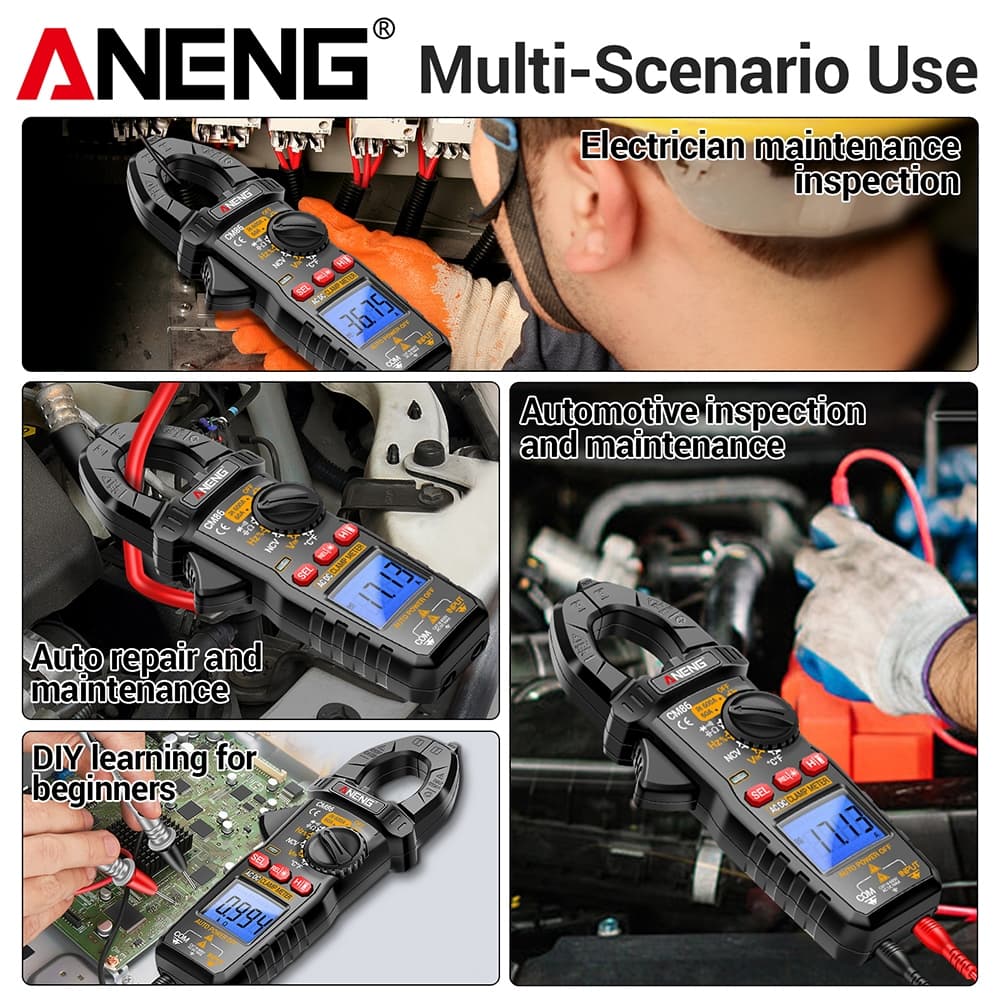 ANENG CM86 600A แคลมป์มิเตอร์ AC/DC มัลติมิเตอร์ สําหรับใช้งานไฟฟ้ามืออาชีพ รูปที่ 4