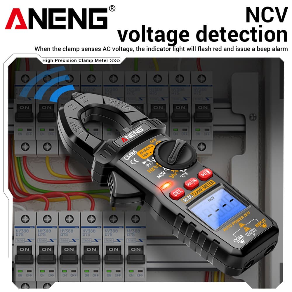 ANENG CM86 600A แคลมป์มิเตอร์ AC/DC มัลติมิเตอร์ สําหรับใช้งานไฟฟ้ามืออาชีพ รูปที่ 7