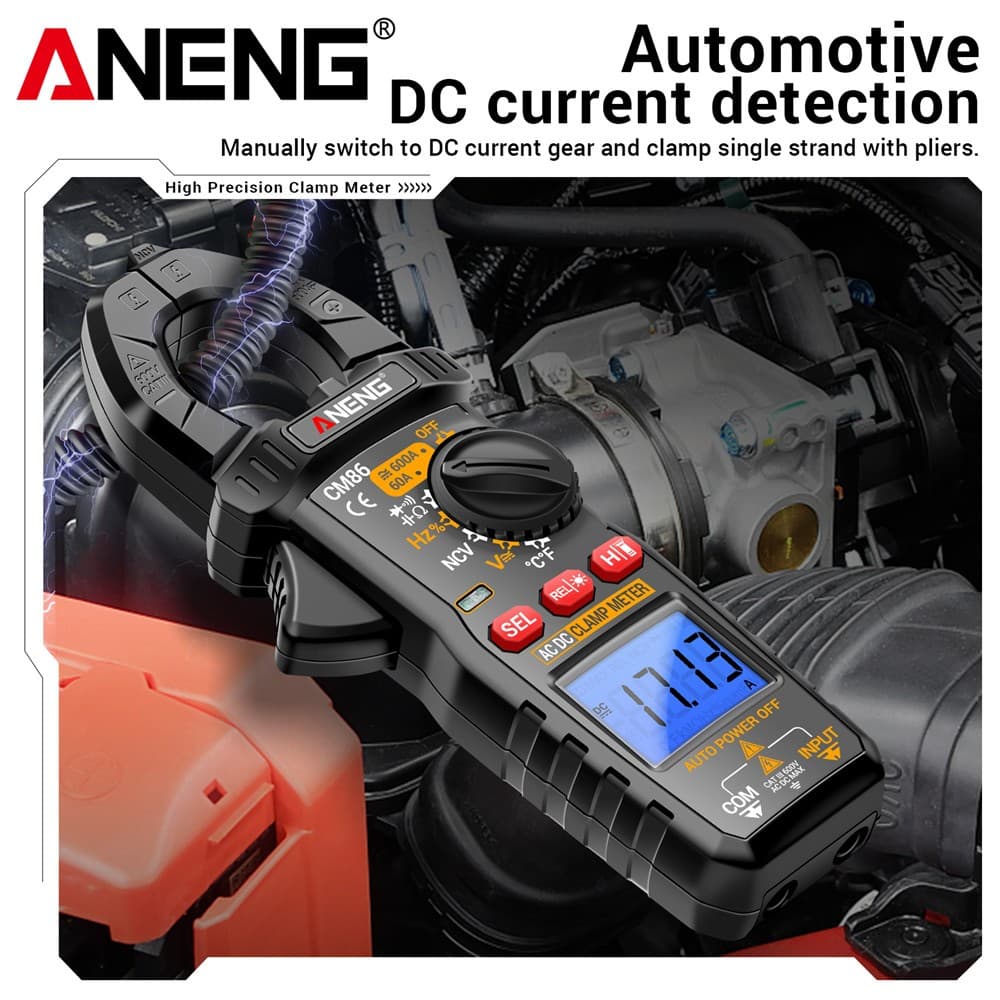 ANENG CM86 600A แคลมป์มิเตอร์ AC/DC มัลติมิเตอร์ สําหรับใช้งานไฟฟ้ามืออาชีพ รูปที่ 8