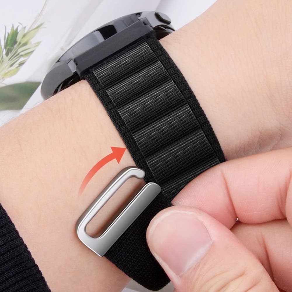สายรัดไนลอนระบายอากาศสําหรับ Garmin vivoactive 5 6 / 3 Music / Forerunner 55 / 165 / 245 / 645 / 158 / 168 / Approach S50 รูปที่ 7