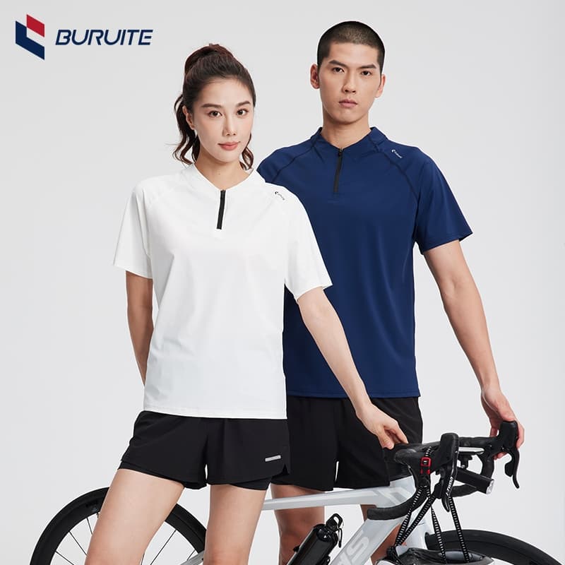 เสื้อโปโลคอปกแขนสั้นกีฬา ผ้าแห้งเร็ว ระบายอากาศ ไม่อับชื้น สบายใส่ ออกกำลังกาย วิ่ง กิจกรรมกลางแจ้ง รูปที่ 3