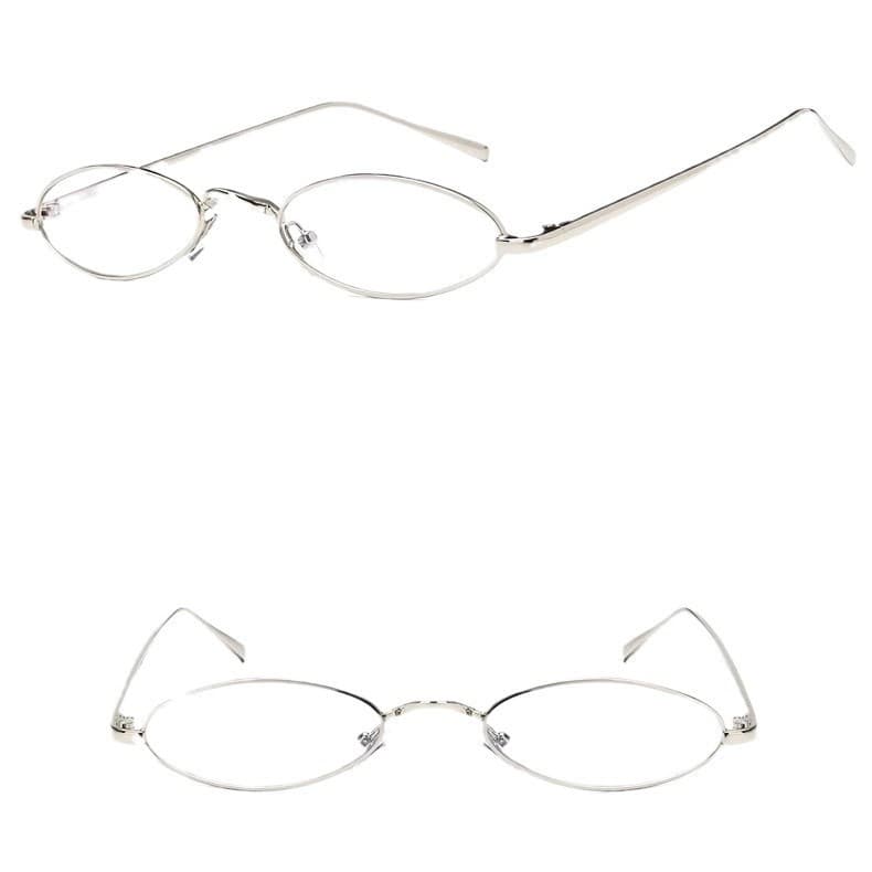 Elliptical กรอบโลหะแว่นตาผู้หญิงผู้ชายกรอบสไตล์ญี่ปุ่น รูปที่ 9