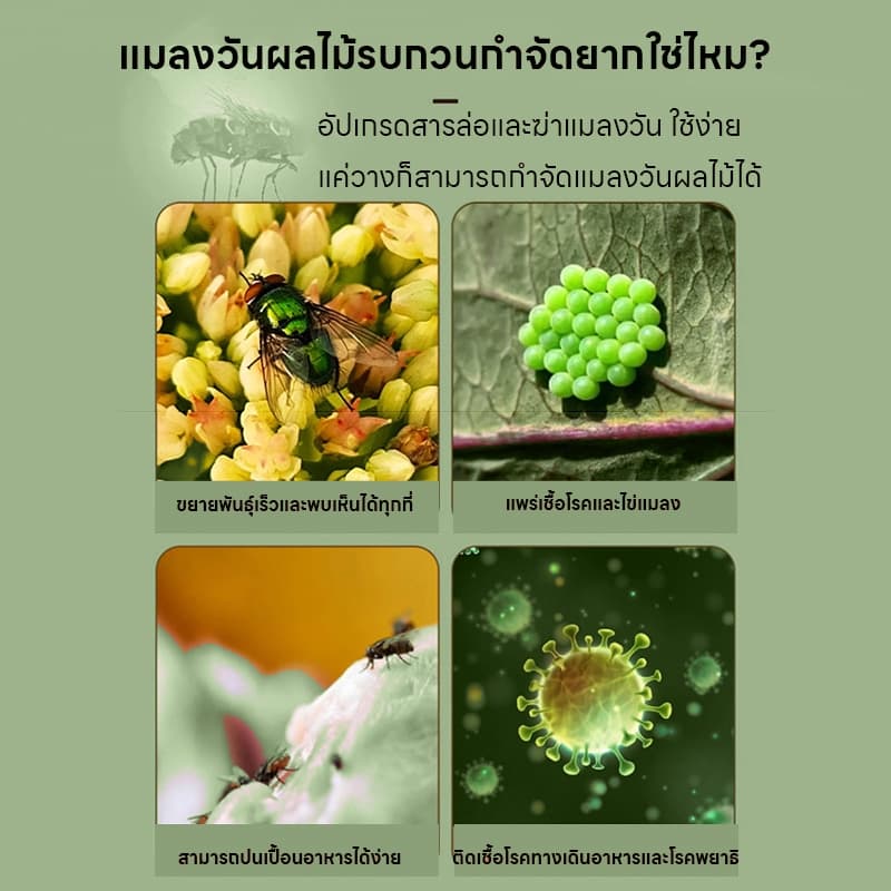 YA ไล่แมลงวันและแมลงหวี่ กําจัดแมลงวัน เติมน้ําแล้วใช้ได้ ซื้อ 1 แถม 1 รูปที่ 2