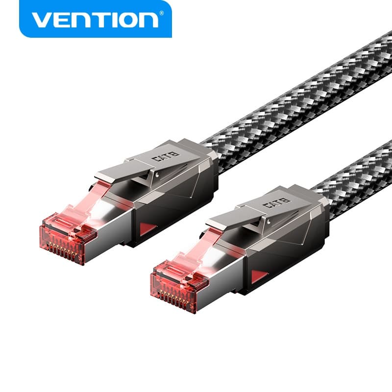 Vention Cat8 Ethernet Cable 40Gbps SFTP Gaming Patch สายอินเทอร์เน็ต 2000MHz สําหรับแล็ปท็อปคอมพิวเตอร์ รูปที่ 9