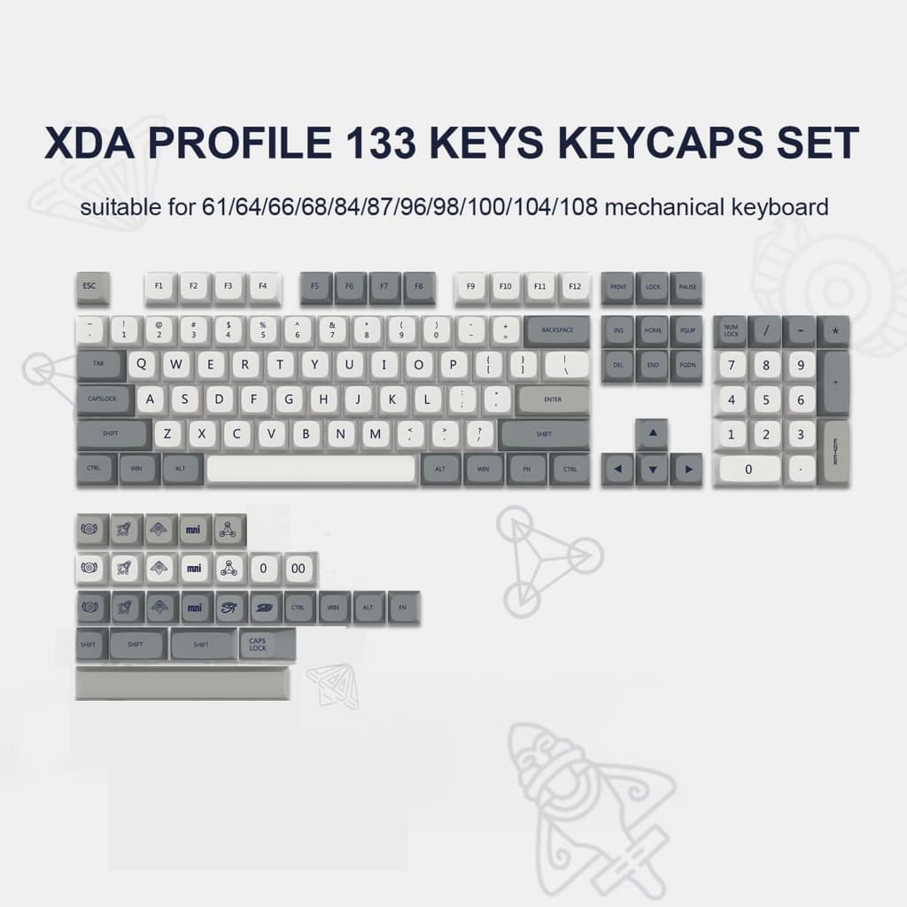ขายตรงจากโรงงานคีย์แคประเหิดธีม Revelation ความสูง XDA วัสดุ PBT คีย์แคปคีย์บอร์ดภาษาไทยแบบแกนไขว้ รูปที่ 3