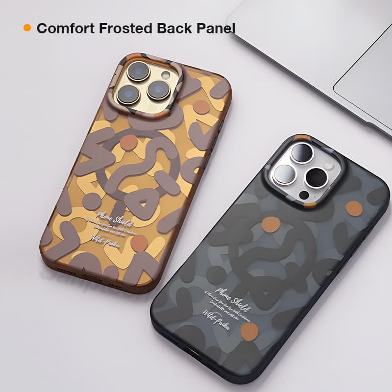Sanptoch สําหรับสีแม่เหล็ก Graffiti เคสโทรศัพท์สําหรับ iPhone 17 16 15 14 13 Pro Max กรอบ TPU อ่อน + ฝาครอบพีซีแข็งการ์ตูนแม่เหล็ก Matte ปลอกป้องกันโปร่งใส รูปที่ 3