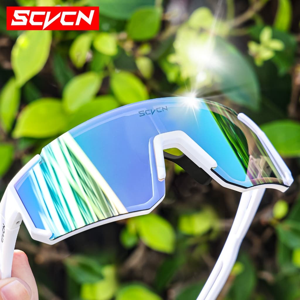 Scvcn แฟชั่นแว่นตากันแดด Cool ผู้ชายผู้หญิงแว่นตาหรูหรากีฬากลางแจ้ง Runing Drving Shades Racing UV400 MTB รูปที่ 5