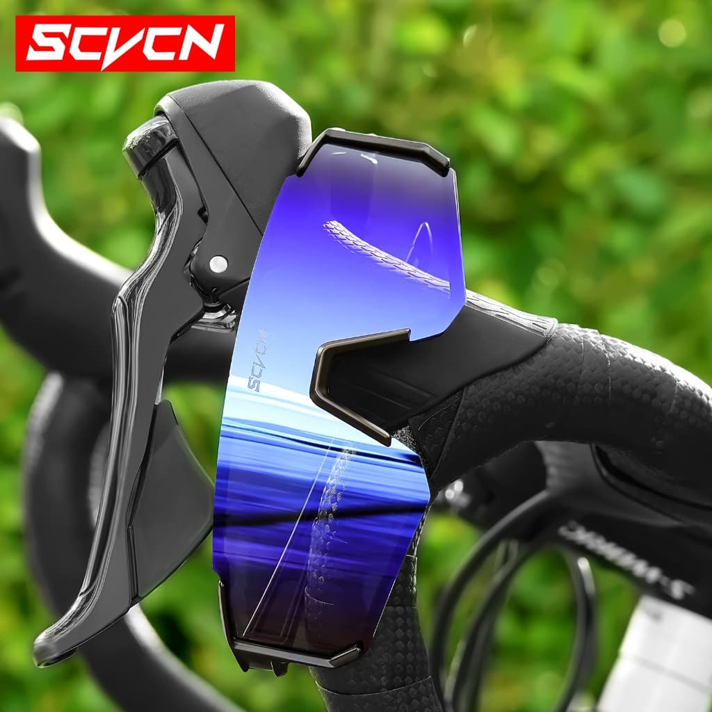 Scvcn แฟชั่นแว่นตากันแดด Cool ผู้ชายผู้หญิงแว่นตาหรูหรากีฬากลางแจ้ง Runing Drving Shades Racing UV400 MTB รูปที่ 4
